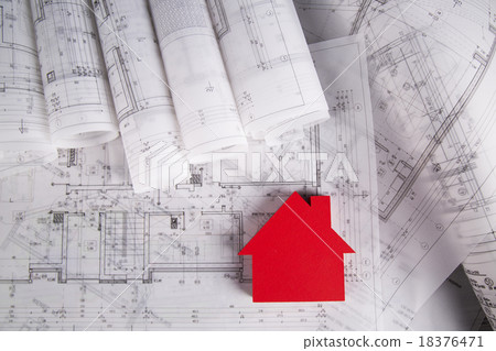 Project blueprints drawings of house model Project blueprints drawings of house model 18376471