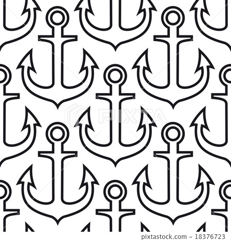 Retro ship anchors seamless pattern Retro ship anchors seamless pattern 18376723