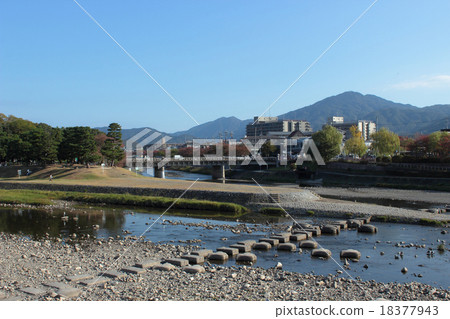 Confluence point between Kyoto River and Takano River 18377943