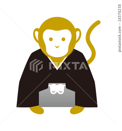 顯示在問候問候的例證一個hakama 顯示在問候問候的例證一個hakama 18378238