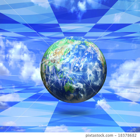 Financial world's earth and stock price chart Financial world's earth and stock price chart 18378682