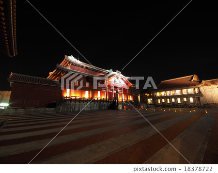 Shuri castle, lighted up, Shuri Park Shuri castle, lighted up, Shuri Park 18378722