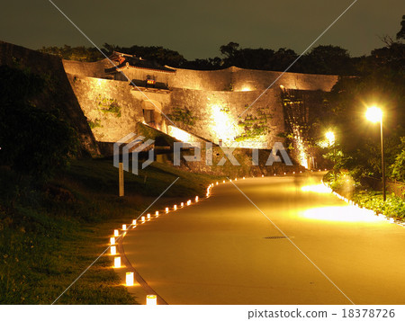 Shuri castle, lighted up, Shuri Park 18378726