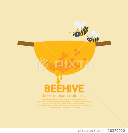 Beehive With Bees. 18379920