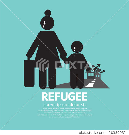 Refugees Evacuee Symbol. Refugees Evacuee Symbol. 18380081