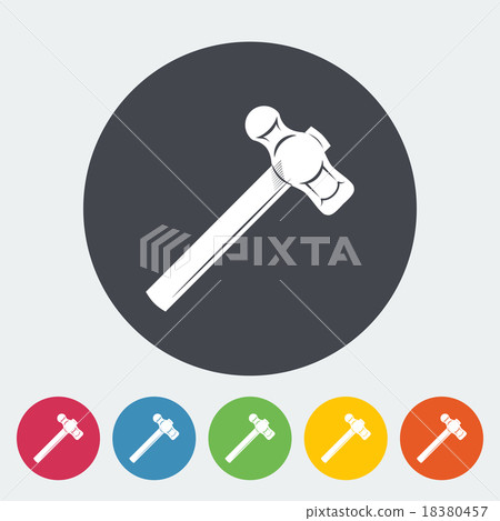 Hammer flat icon Hammer flat icon 18380457