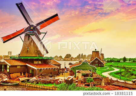 Unique old, authentic, Amsterdam, the Netherlands 18381115