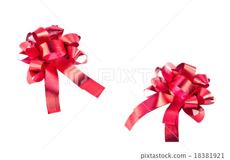 Red gift bow isolated Red gift bow isolated 18381921