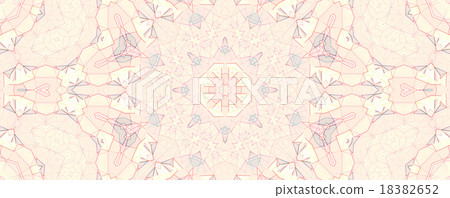 Colorful kaleidoscope pattern, abstract design 18382652