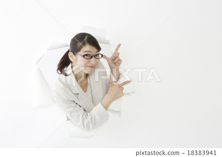 A woman flying out A woman flying out 18383941