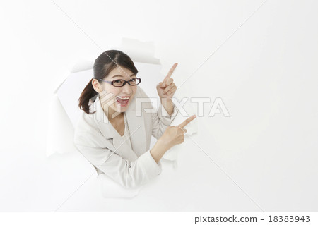 A woman flying out 18383943