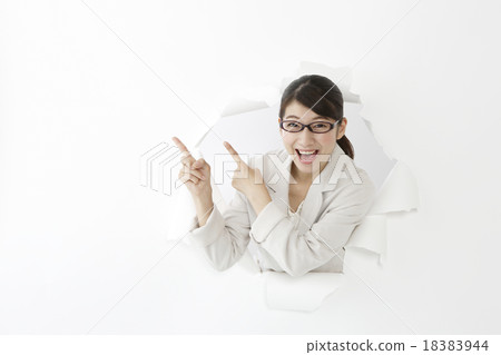 A woman flying out 18383944