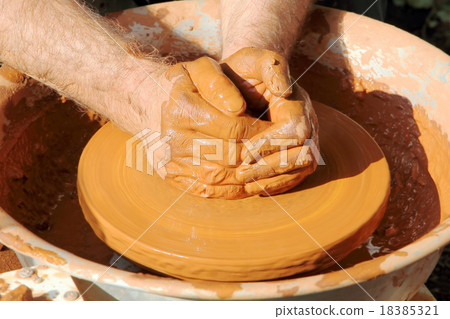 Pottery manufacturing process. 18385321