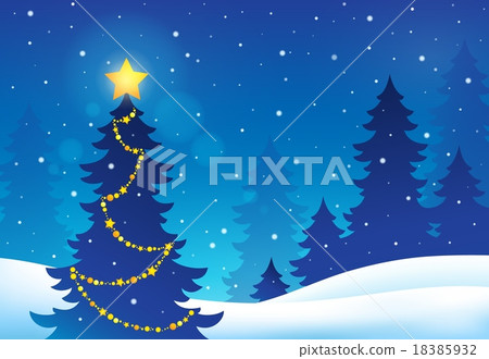 Christmas tree silhouette topic 5 Christmas tree silhouette topic 5 18385932