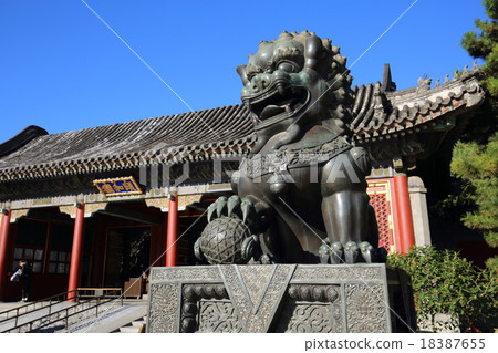 世界遺產北京頤和園石獅子 世界遺產北京頤和園石獅子 18387655