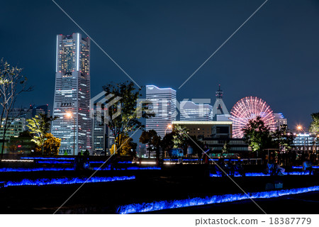 Night view of Yokohama Smart Illumination Yokohama 2015 Night view of Yokohama Smart Illumination Yokohama 2015 18387779