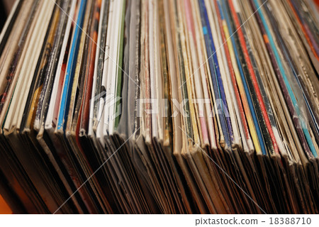 lot of records in sleeves 18388710