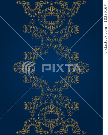 Vector seamless border in Victorian style. 18389167