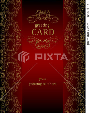 Vintage greeting cards in Victorian style. Vintage greeting cards in Victorian style. 18389183
