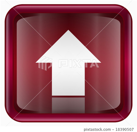 Arrow up icon red, isolated on white background Arrow up icon red, isolated on white background 18390507