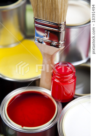 Painting time, bright colorful tone concept Painting time, bright colorful tone concept 18391494