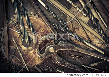 Various tools and instruments. Various tools and instruments. 18391617