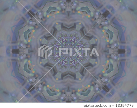 Pattern of kaleidoscope abstract grey pattern 18394772