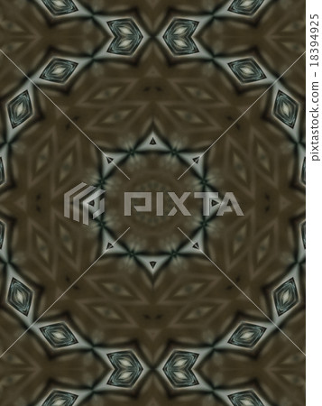 Brown Ethnic pattern. Abstract kaleidoscope 18394925