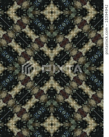 Brown Ethnic pattern. Abstract kaleidoscope 18394942