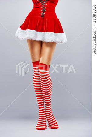 girl in Santa dress girl in Santa dress 18395316