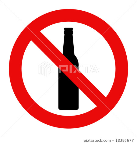 No alcohol sign No alcohol sign 18395677