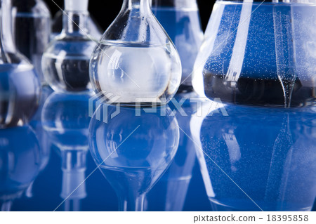 Chemistry on background, bright modern chemical  18395858