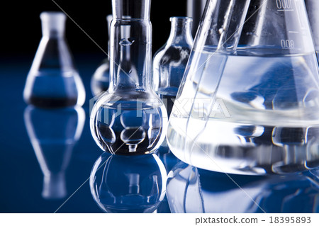 Chemistry on background, bright modern chemical  18395893