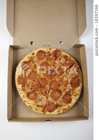 Pepperoni pizza, tasty natural food theme Pepperoni pizza, tasty natural food theme 18397166