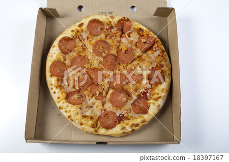 Pepperoni pizza, tasty natural food theme Pepperoni pizza, tasty natural food theme 18397167