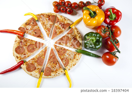Supreme Pizza, tasty natural food theme 18397404