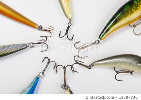 Collection of fly fishing, saturated natural tone  18397736