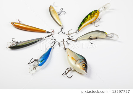 Collection of fly fishing, saturated natural tone Collection of fly fishing, saturated natural tone 18397737