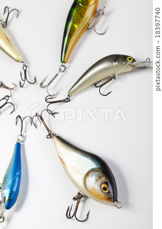 Collection of fly fishing, saturated natural tone Collection of fly fishing, saturated natural tone 18397740
