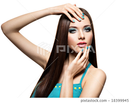 Fashion Makeup Woman Beautiful Nails Face Fashion Makeup Woman Beautiful Nails Face 18399945