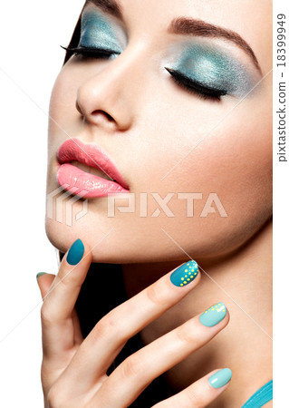 Fashion Makeup Woman Beautiful Nails Face Fashion Makeup Woman Beautiful Nails Face 18399949