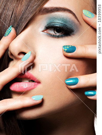 Fashion Makeup Woman Beautiful Nails Face Fashion Makeup Woman Beautiful Nails Face 18399958