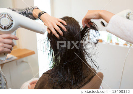 hair blowing, beauty salon, dryer 18400323