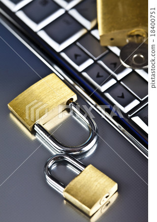 Computer Security conception, modern network  18400751