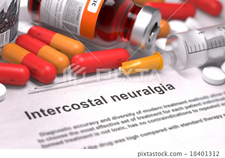 Intercostal Neuralgia Diagnosis. Medical Concept. Intercostal Neuralgia Diagnosis. Medical Concept. 18401312