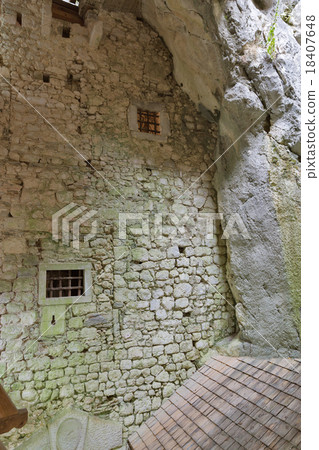 Predjama Castle interior. Postojna Cave, Slovenia. Predjama Castle interior. Postojna Cave, Slovenia. 18407648