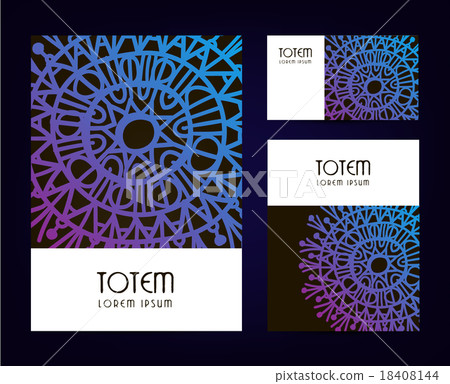 Abstract vector tribal brochures. Abstract vector tribal brochures. 18408144