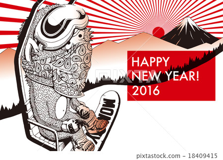 2016年新年卡_猴子邊框_ 02 18409415