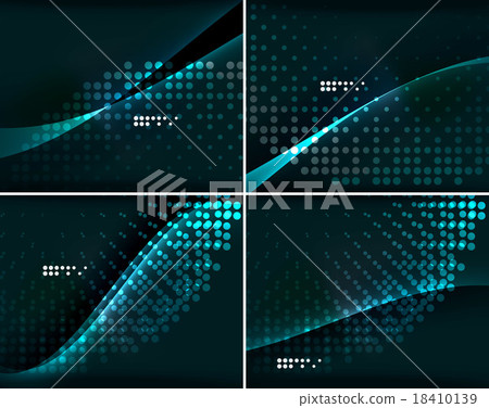Set of abstract backgrounds with copyspace 18410139