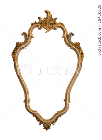 Frame antique isolated white background. Frame antique isolated white background. 18410229